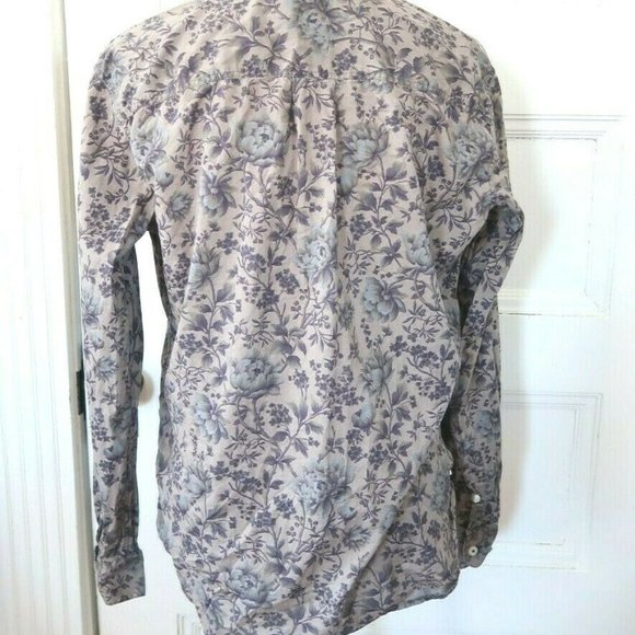 Jack Wills Boyfriend Fit Dark Floral Shirt Blouse - Picture 2 of 5